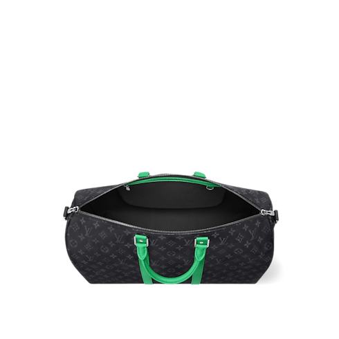 Keepall Bandoulière 50 Monogram Eclipse 帆布 in 時尚包包及小型皮件's 男士時尚包包 LV Icons collections by Louis Vuitton (產品縮放)