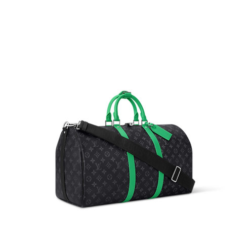 Keepall Bandoulière 50 Monogram Eclipse 帆布 in 時尚包包及小型皮件's 男士時尚包包 LV Icons collections by Louis Vuitton (產品縮放)