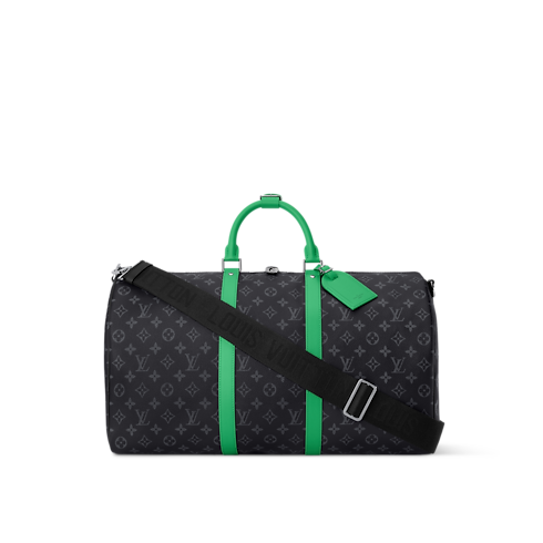 Keepall Bandoulière 50 Monogram Eclipse 帆布 in 時尚包包及小型皮件's 男士時尚包包 LV Icons collections by Louis Vuitton (產品縮放)