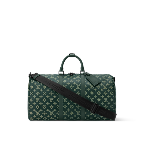 Keepall Bandoulière 50 Monogram Shadow in 時尚包包及小型皮件's 男士時尚包包 LV Icons collections by Louis Vuitton (產品縮放)