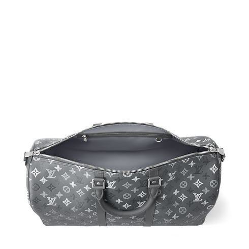 Keepall Bandouliere 50 Monogram Shadow 皮革 in 行李箱及旅行用品's 旅行袋 總覽 collections by Louis Vuitton (產品縮放)