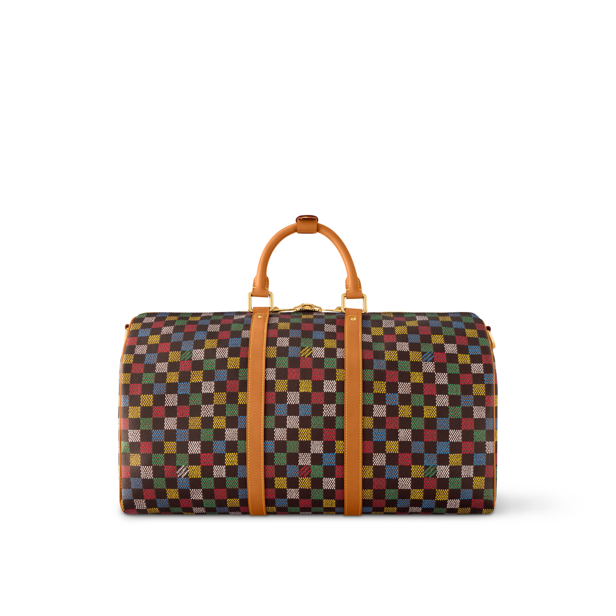 Keepall Bandoulière 50 Damier Ebène 帆布 in 時尚包包及小型皮件