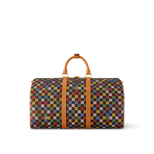 Keepall Bandoulière 50 Damier Ebène 帆布 in 時尚包包及小型皮件's 男士時尚包包 LV Icons collections by Louis Vuitton (產品縮放)