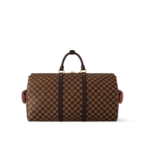 Keepall Bandoulière 50 Damier Ebène 帆布 in 時尚包包及小型皮件's 男士時尚包包 LV Icons collections by Louis Vuitton (產品縮放)