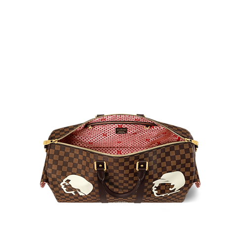 Keepall Bandoulière 50 Damier Ebène 帆布 in 時尚包包及小型皮件's 男士時尚包包 LV Icons collections by Louis Vuitton (產品縮放)