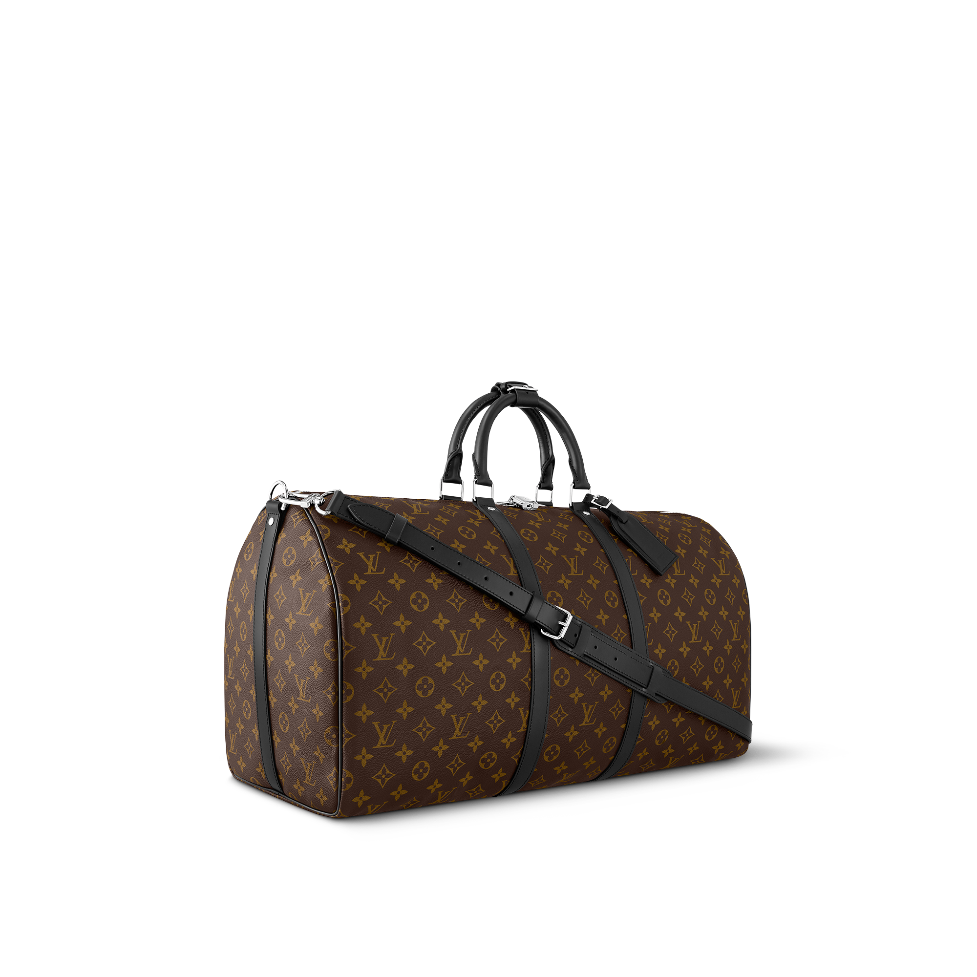 Keepall Bandoulière 55 Monogram Macassar 帆布 in 時尚包包及小型皮件