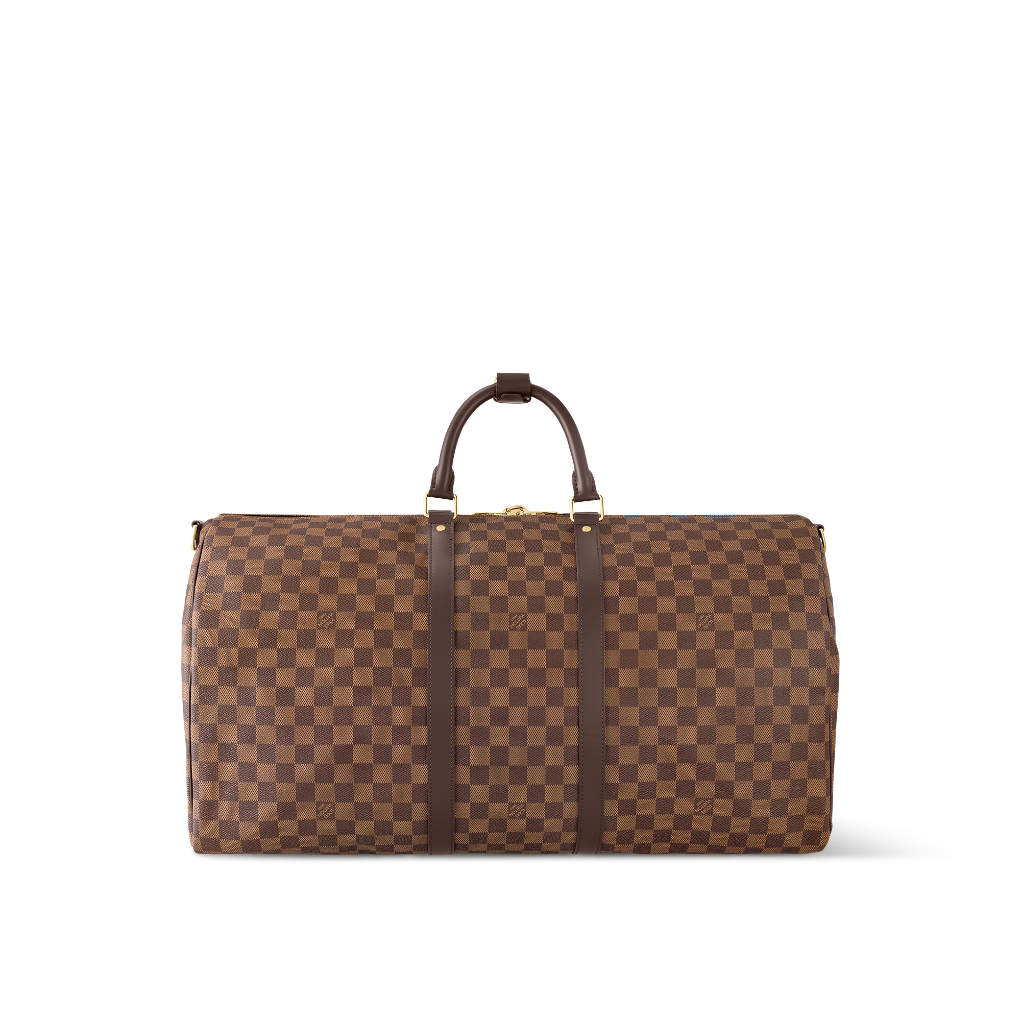 Keepall Bandoulière 55 Damier Ebène 帆布 in 時尚包包及小型皮件