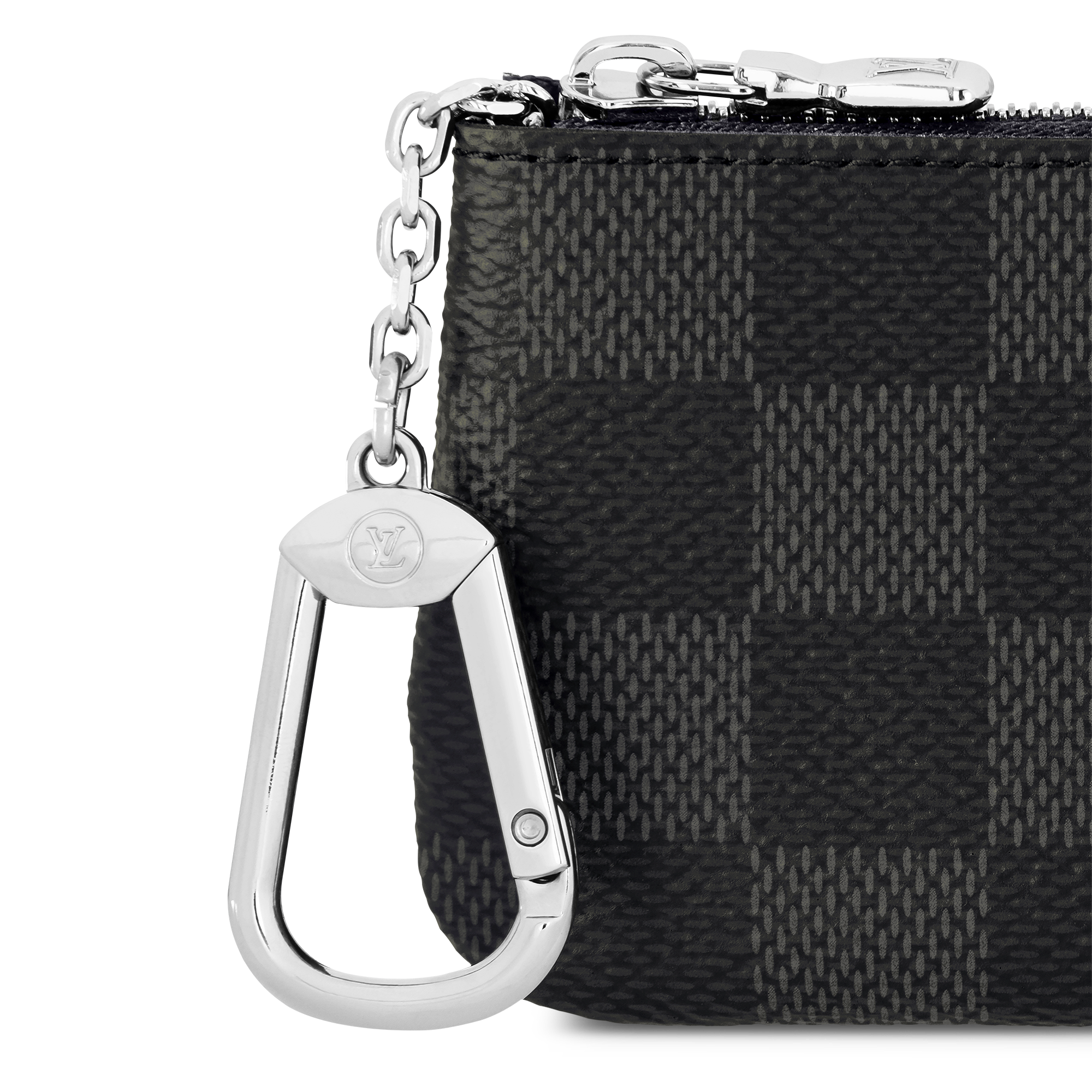 鑰匙零錢包 Damier Graphite 帆布 in Super Lucky Day