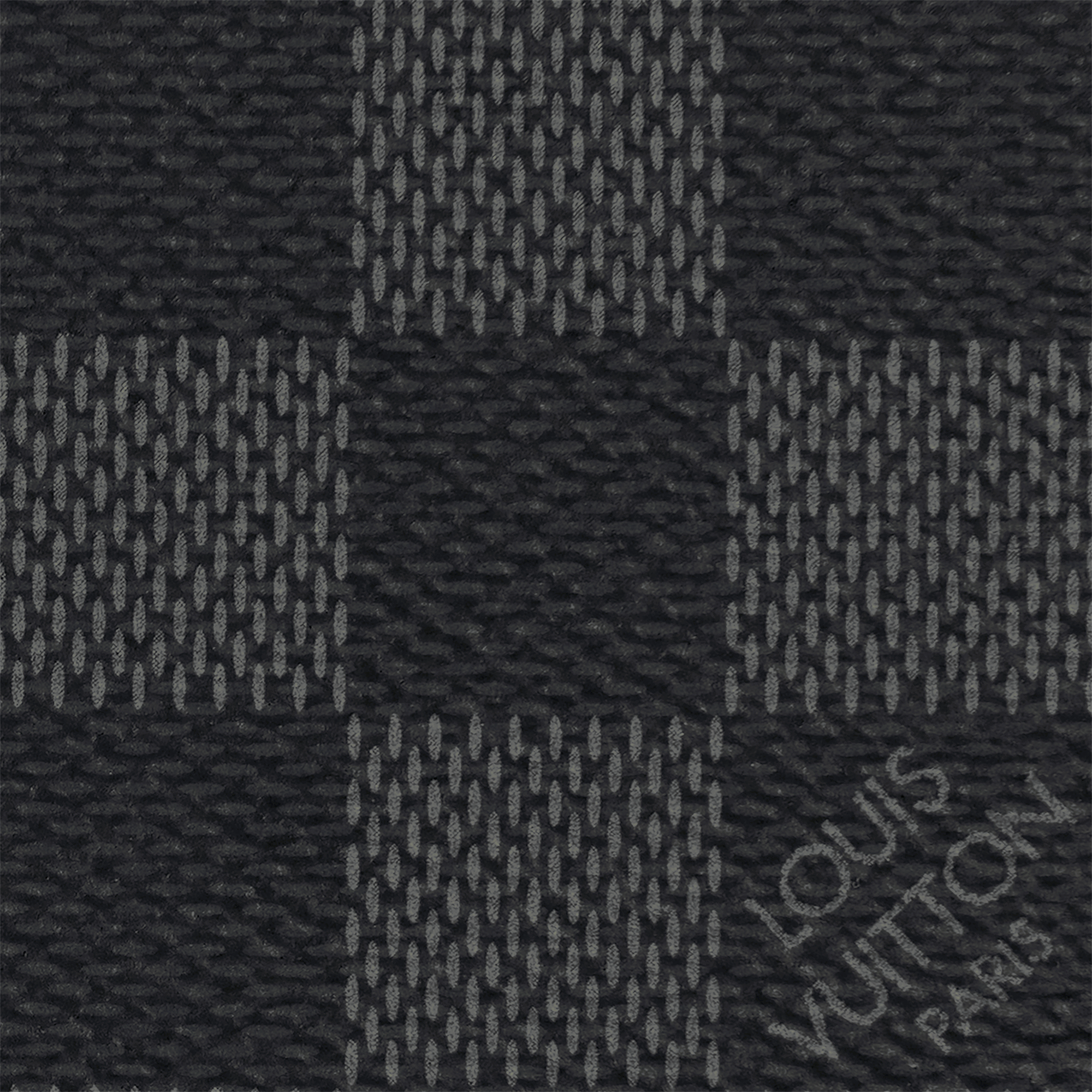 鑰匙零錢包 Damier Graphite 帆布 in Super Lucky Day