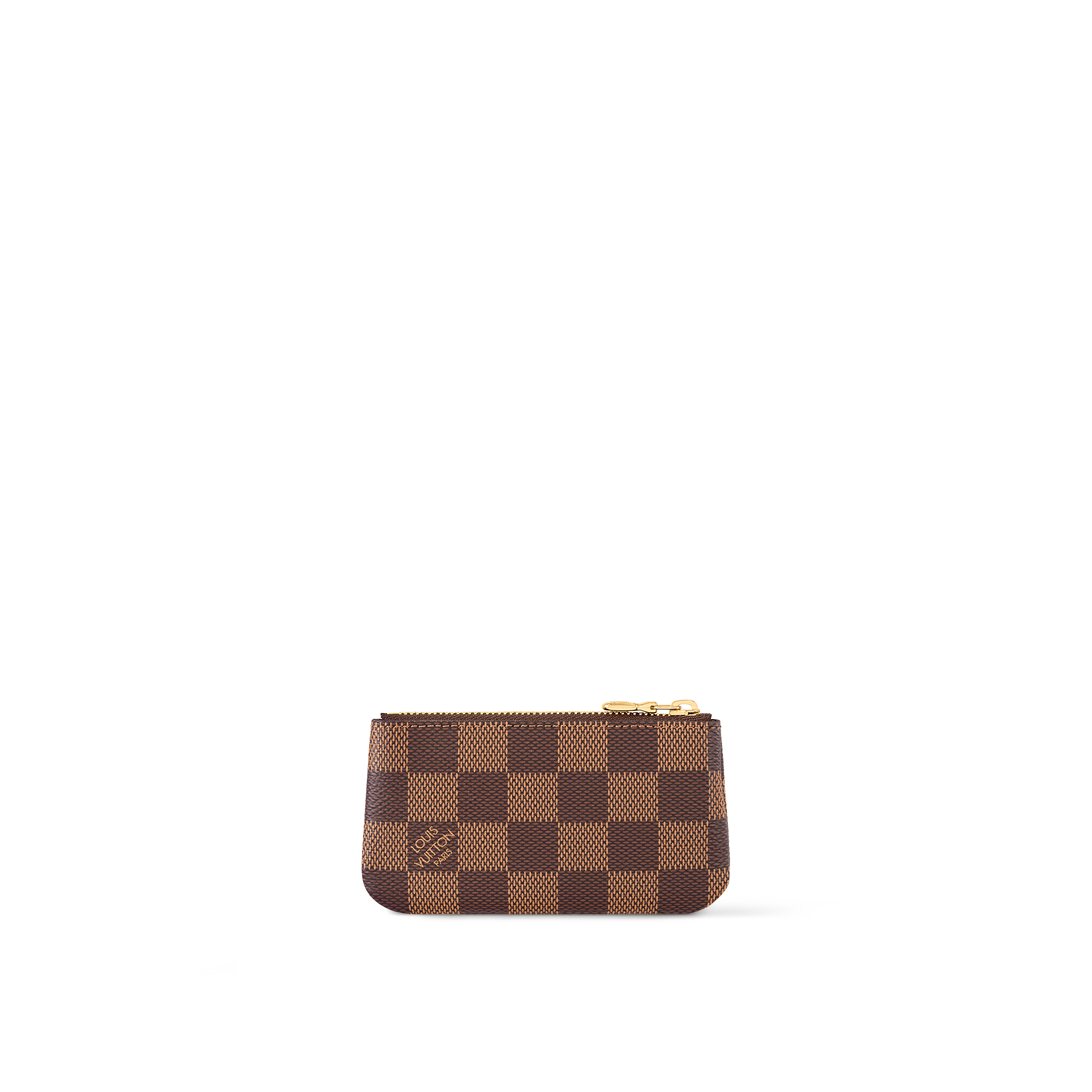 鑰匙零錢包 Damier Ebène 帆布 in 女士