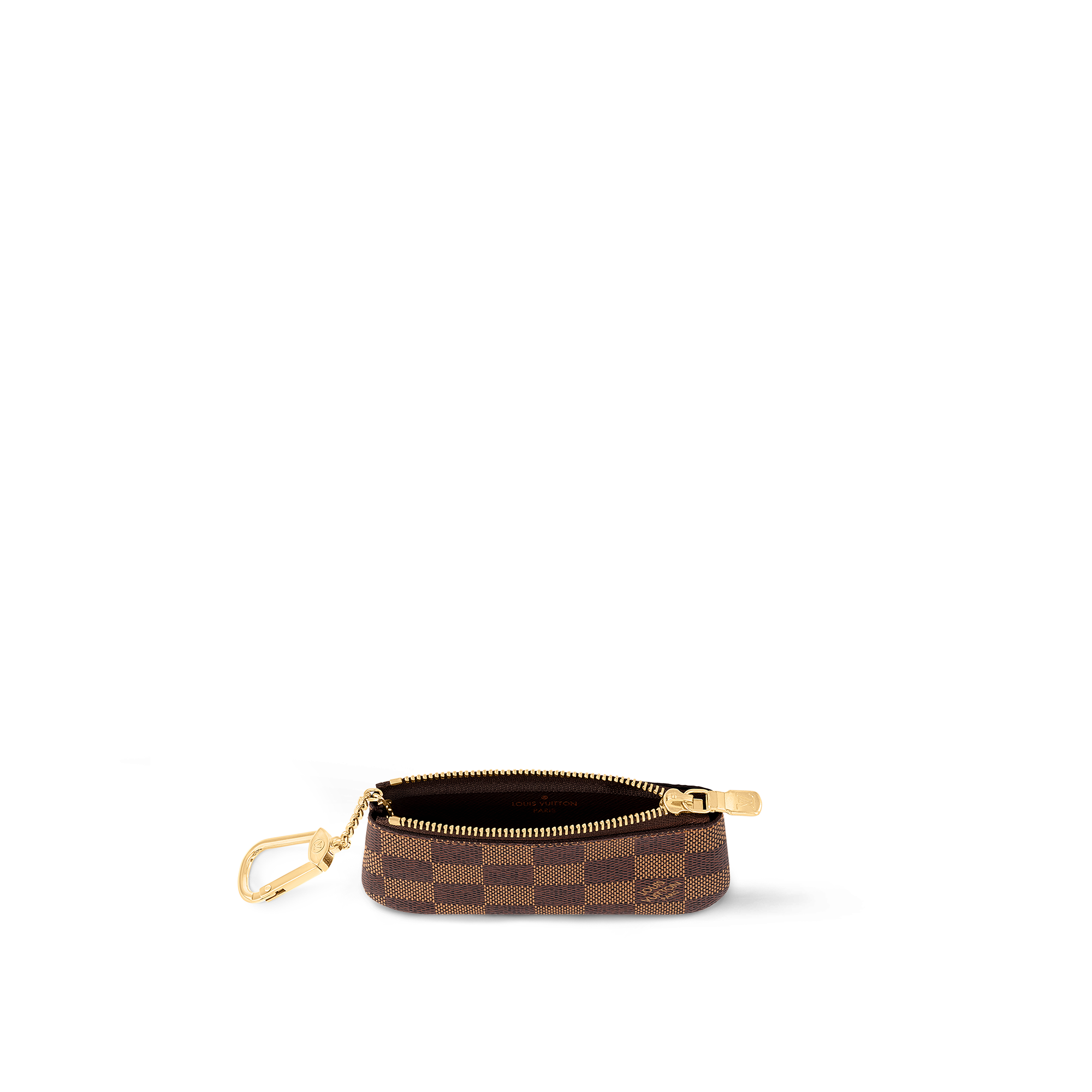 鑰匙零錢包 Damier Ebène 帆布 in 女士