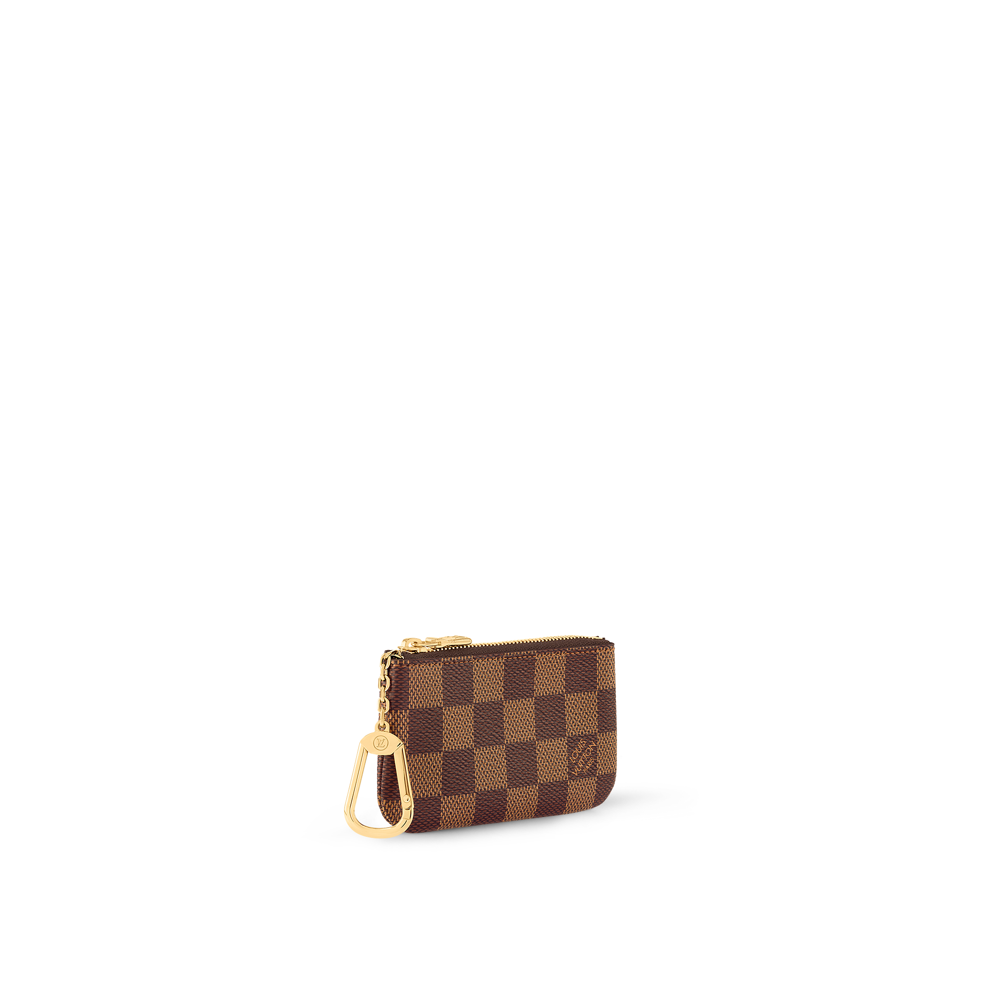鑰匙零錢包 Damier Ebène 帆布 in 女士