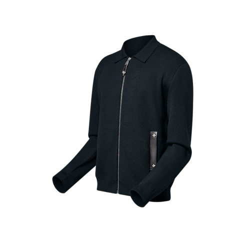 皮革細節針織外套 in 男士's 時裝系列 大衣與夾克 collections by Louis Vuitton (產品縮放)