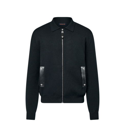 皮革細節針織外套 in 男士's 時裝系列 大衣與夾克 collections by Louis Vuitton (產品縮放)