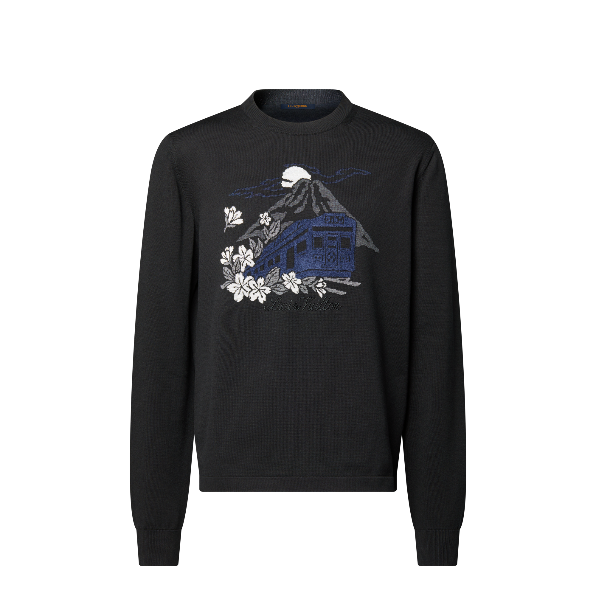 針織長袖圓領上衣  in 男士