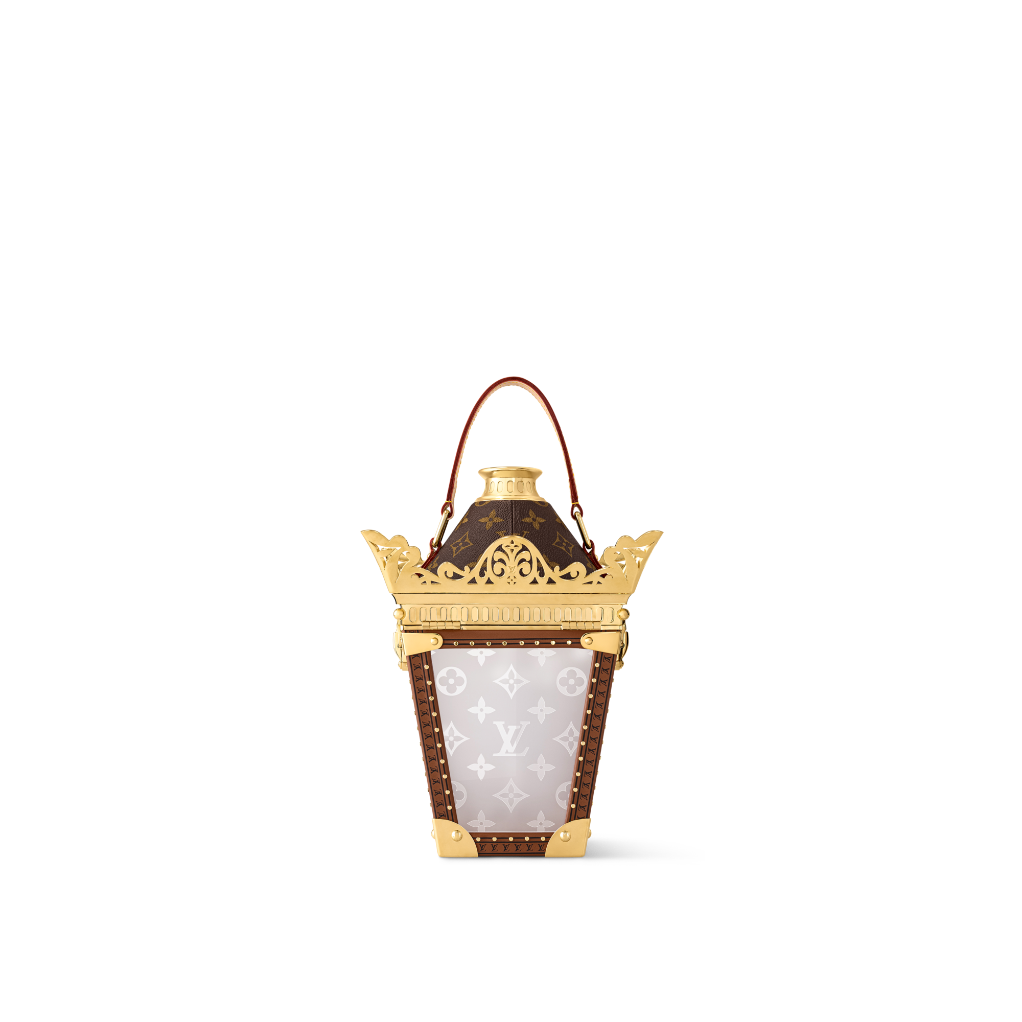 Lantern Trunk 金色 Monogram 帆布 in 行李箱、旅行用品及家居精品