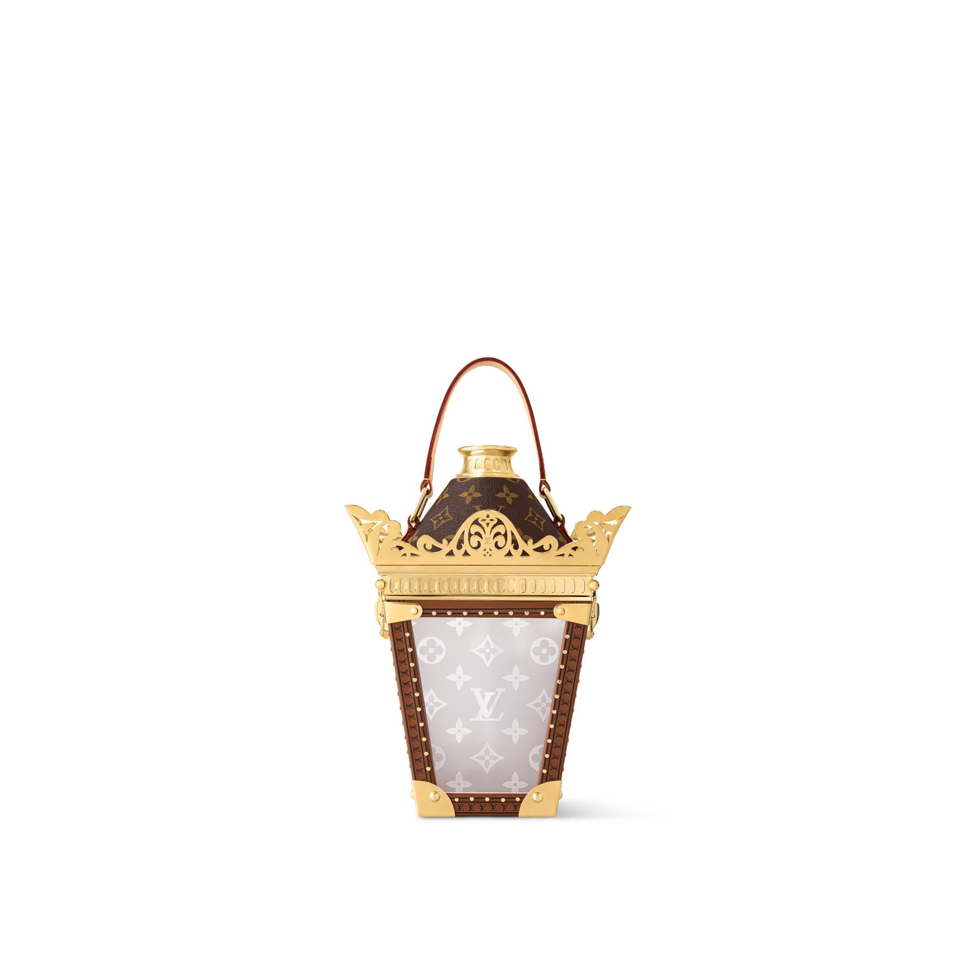 Lantern Trunk 金色 Monogram 帆布 in 行李箱、旅行用品及家居精品