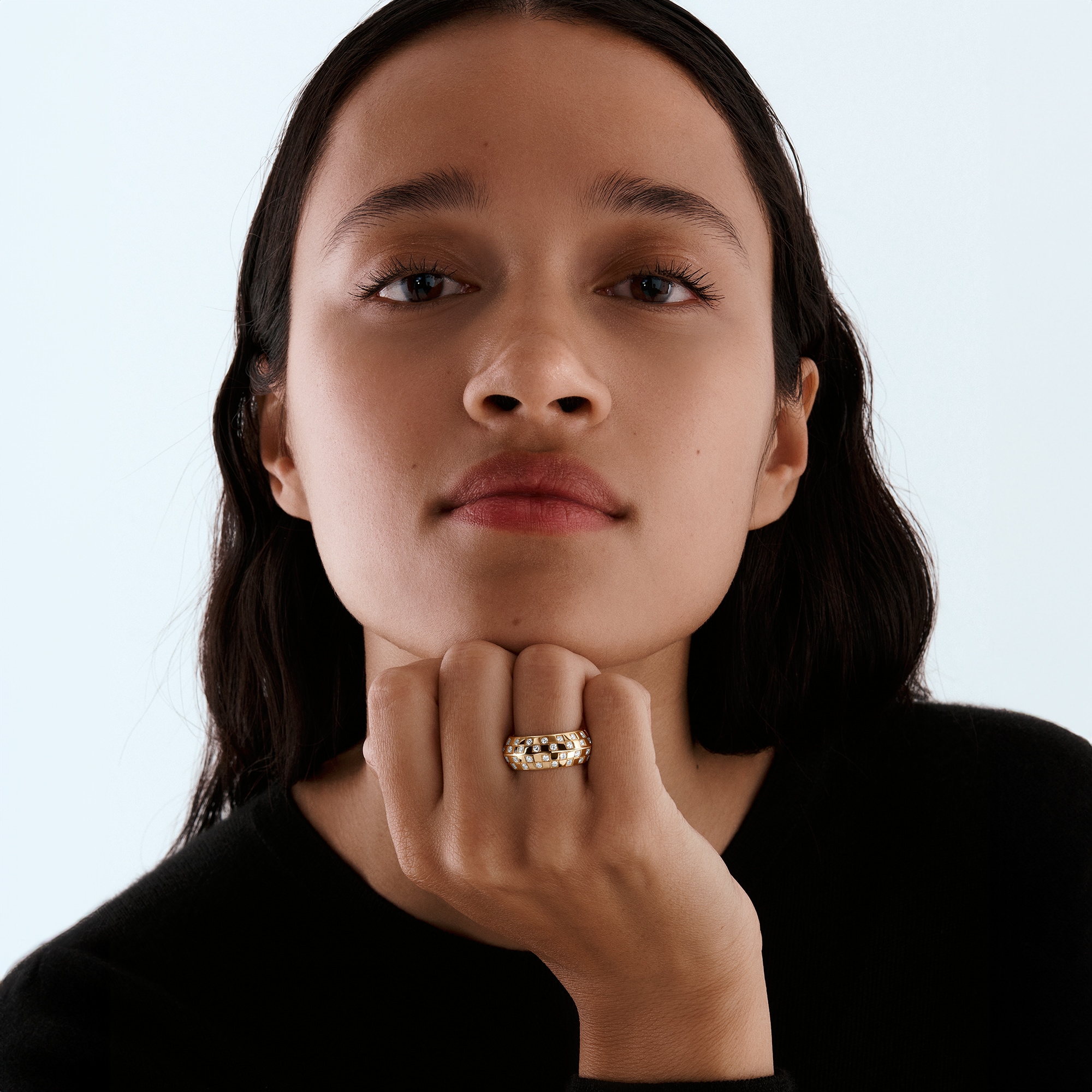 Le Damier de Louis Vuitton 戒指 - 配黃K金及鑽石  in 珠寶系列