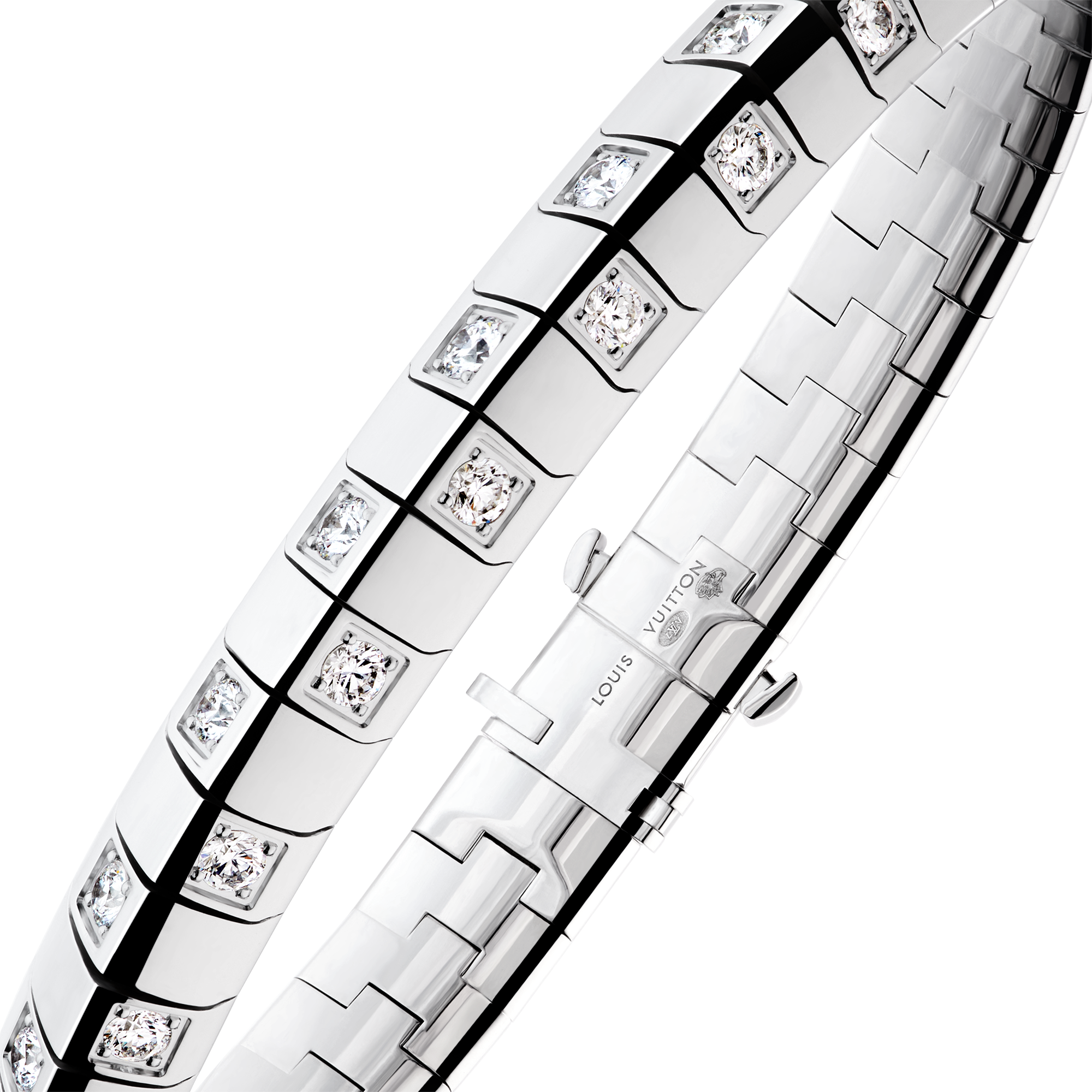 Le Damier de Louis Vuitton 手鐲 - 配白K金及鑽石  in 珠寶系列