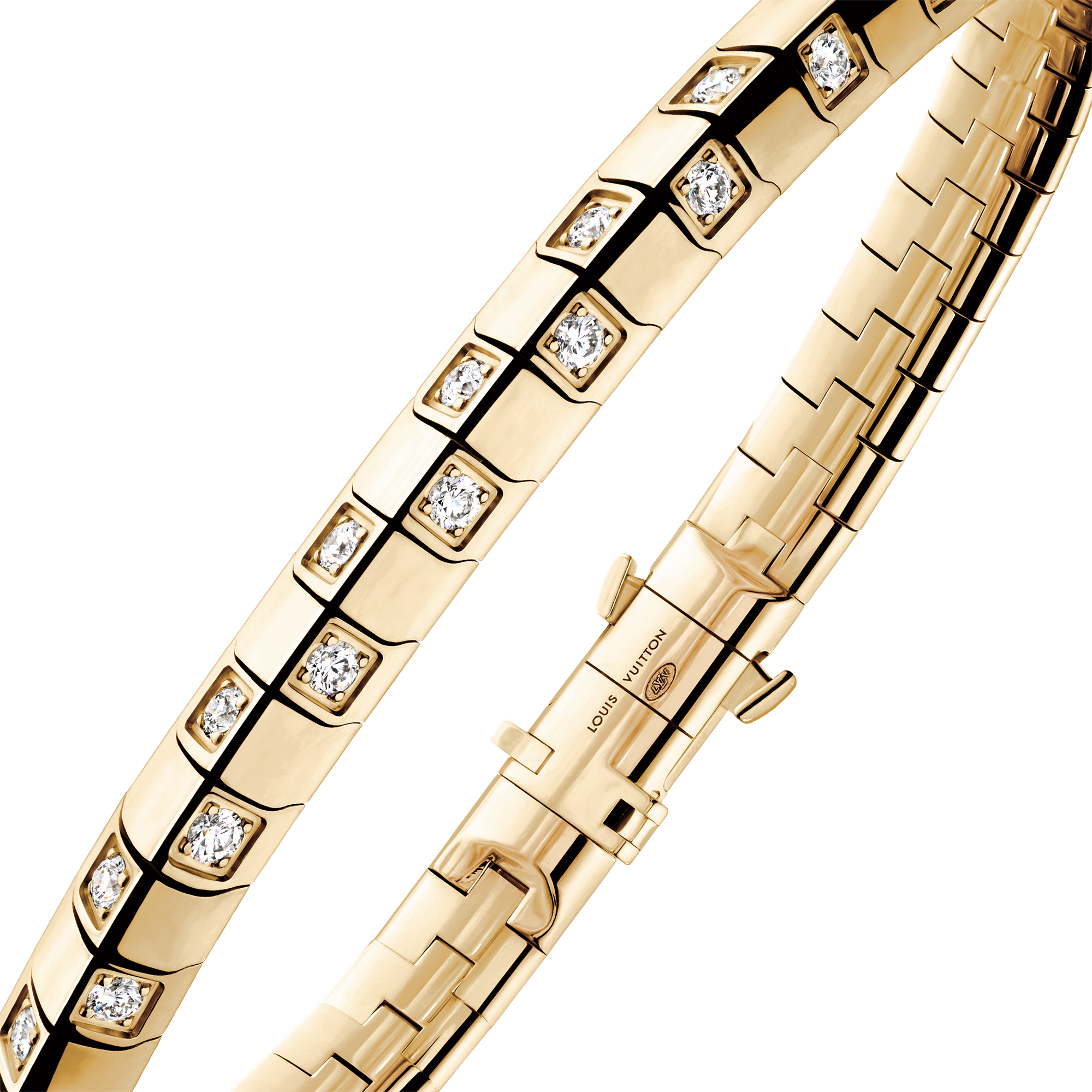 Le Damier de Louis Vuitton 手鐲 - 配黃K金及鑽石  in 珠寶系列