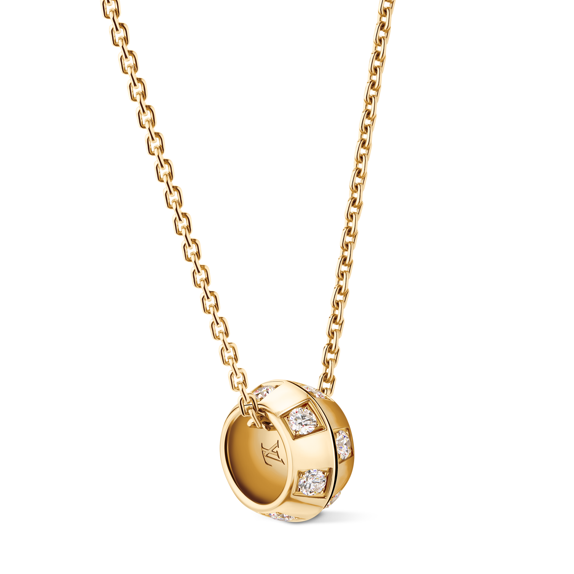 Le Damier de Louis Vuitton 項鍊 - 配黃K金及鑽石  in 珠寶系列