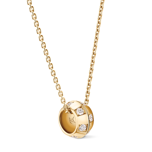 Le Damier de Louis Vuitton 項鍊 - 配黃K金及鑽石 in 珠寶系列's 按類別瀏覽 項鍊吊墜 collections by Louis Vuitton (產品縮放)