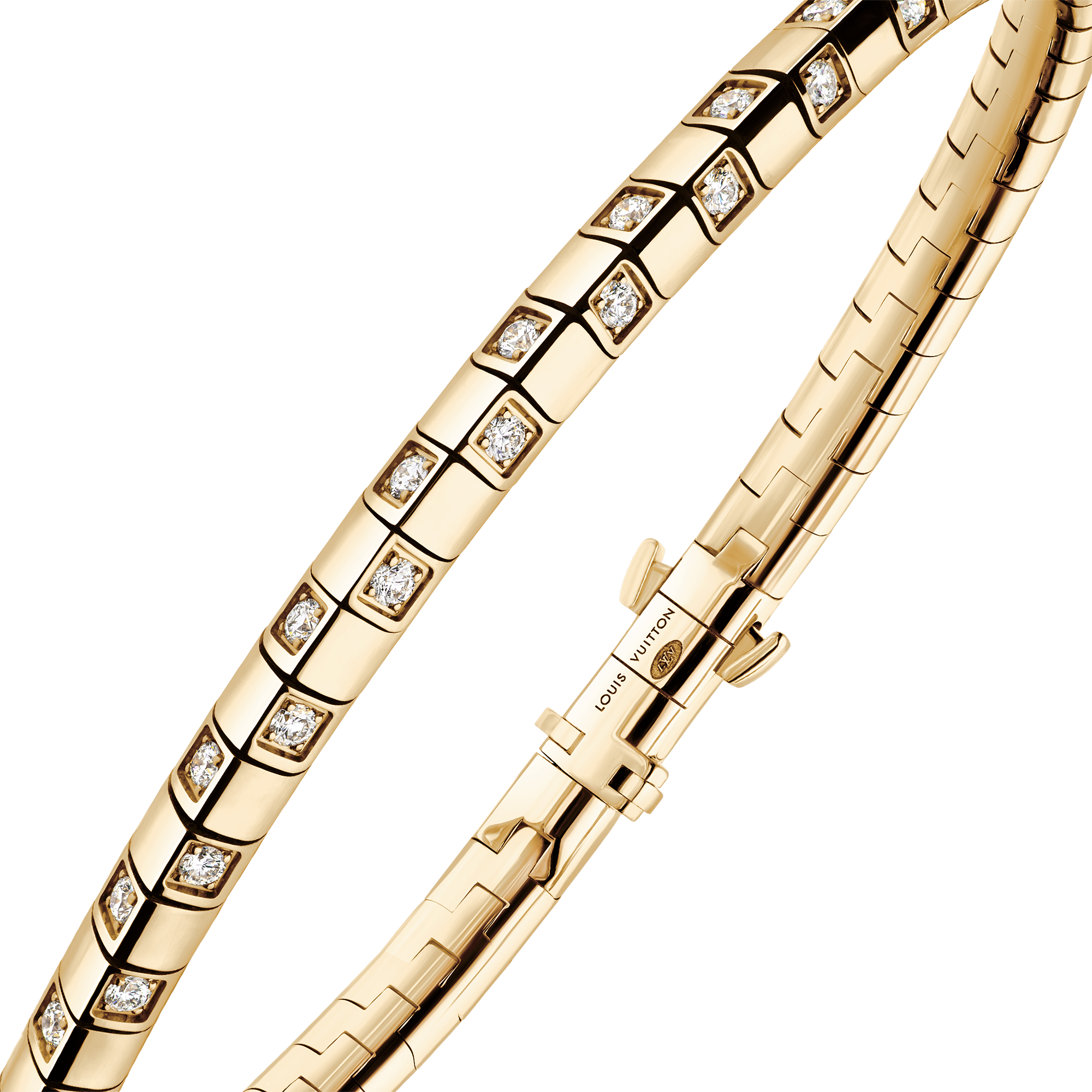 Le Damier de Louis Vuitton 手鐲 - 配黃K金及鑽石  in 珠寶系列
