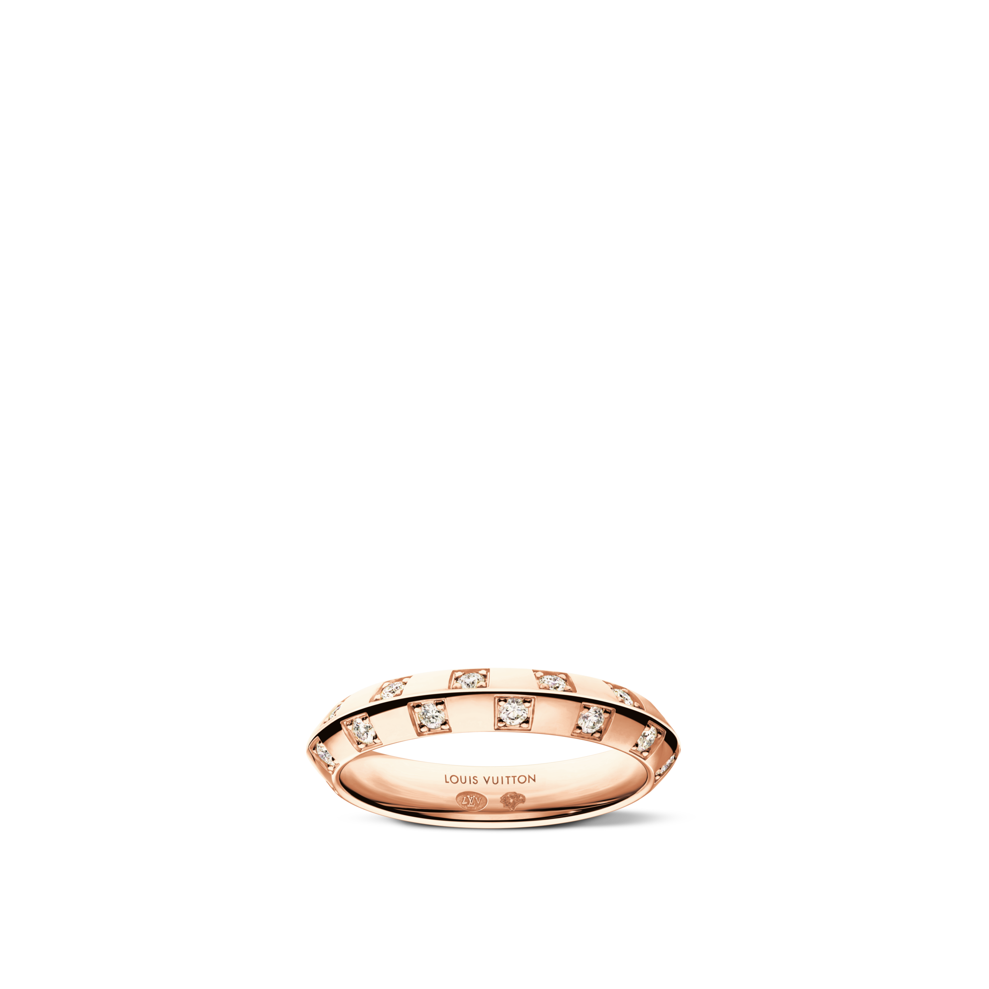 Le Damier de Louis Vuitton Small Ring - 配玫瑰K金及鑽石  in Les Extraordinaires