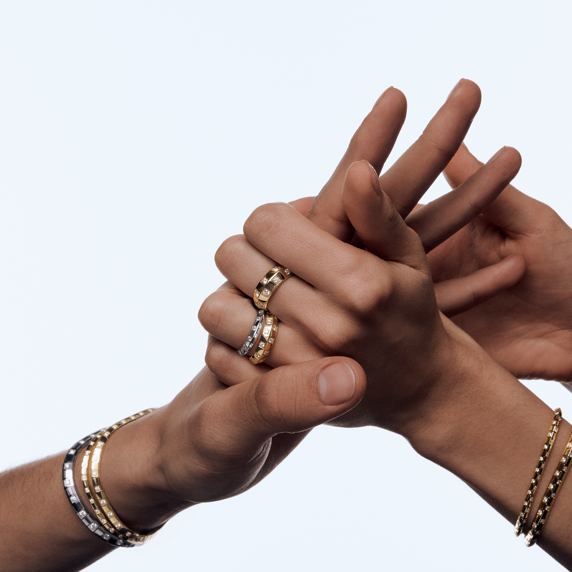 Le Damier de Louis Vuitton Small Ring 戒指 - 配白K金及鑽石  in Les Extraordinaires