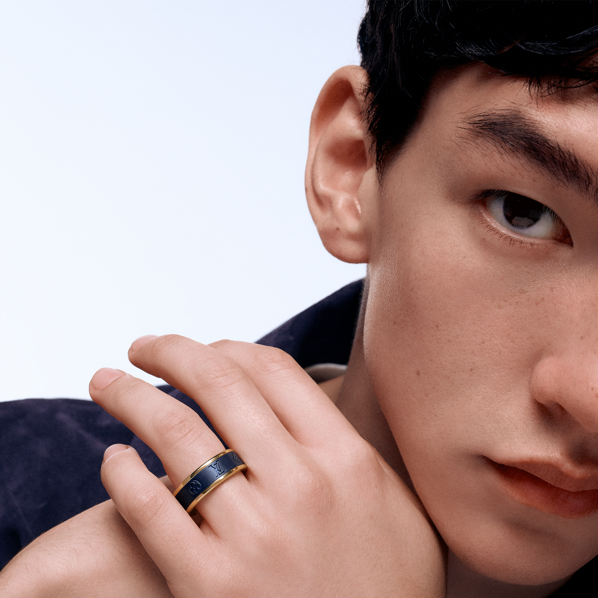 Les Gastons Vuitton Small Ring - 配黃K金及鈦金屬  in 珠寶系列