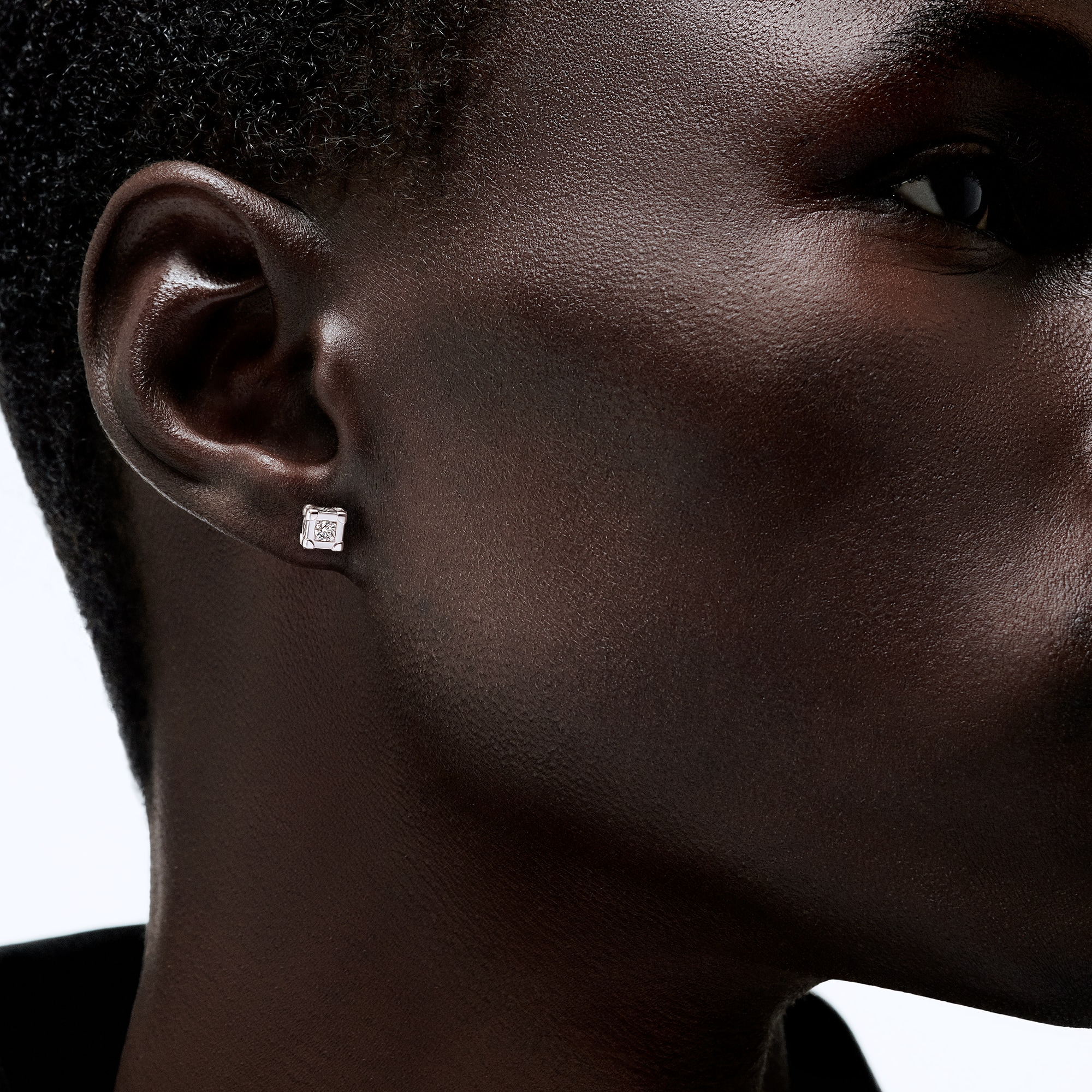 Les Gastons Vuitton Trunk Stud 耳釘 - 配白K金及鑽石  in 珠寶系列