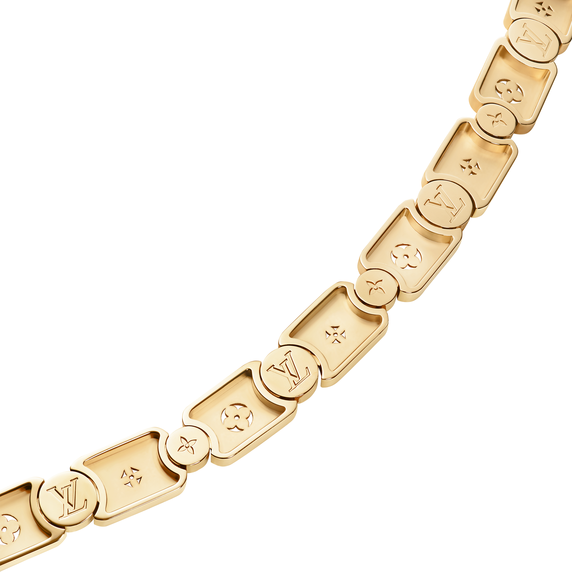 Les Gastons Vuitton Gourmette 項鍊 - 配黃K金  in Les Extraordinaires