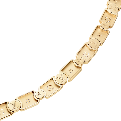 Les Gastons Vuitton Gourmette 項鍊 - 配黃K金 in Les Extraordinaires's 珠寶系列 項鏈吊墜 collections by Louis Vuitton (產品縮放)