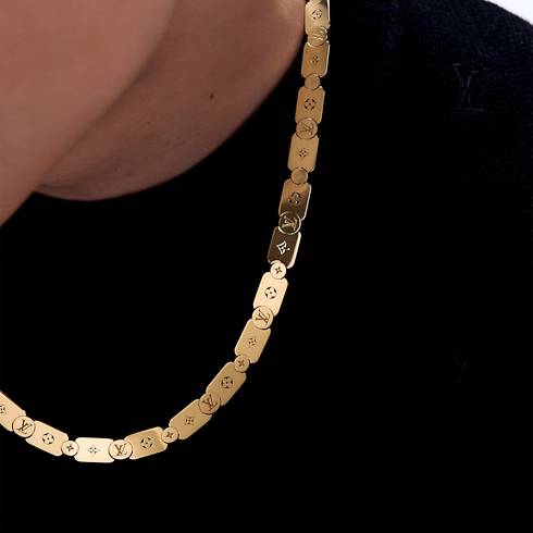 Les Gastons Vuitton Gourmette 項鍊 - 配黃K金 in Les Extraordinaires's 珠寶系列 項鏈吊墜 collections by Louis Vuitton (產品縮放)