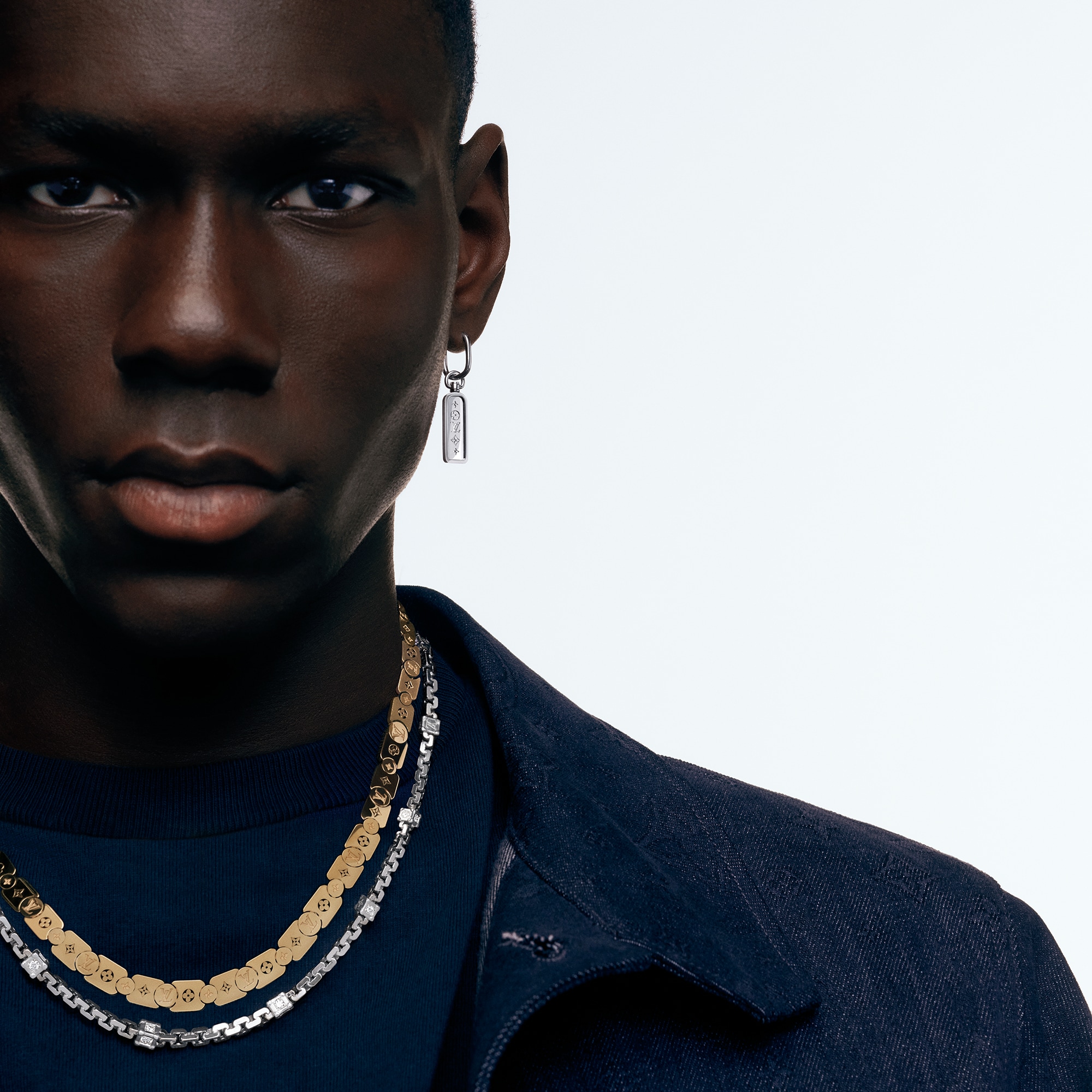 Les Gastons Vuitton Gourmette 項鍊 - 配黃K金  in Les Extraordinaires