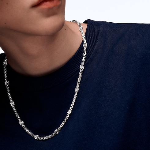 Les Gastons Vuitton Trunk 項鍊 - 配白K金及鑽石 in Les Extraordinaires's 珠寶系列 項鏈吊墜 collections by Louis Vuitton (產品縮放)