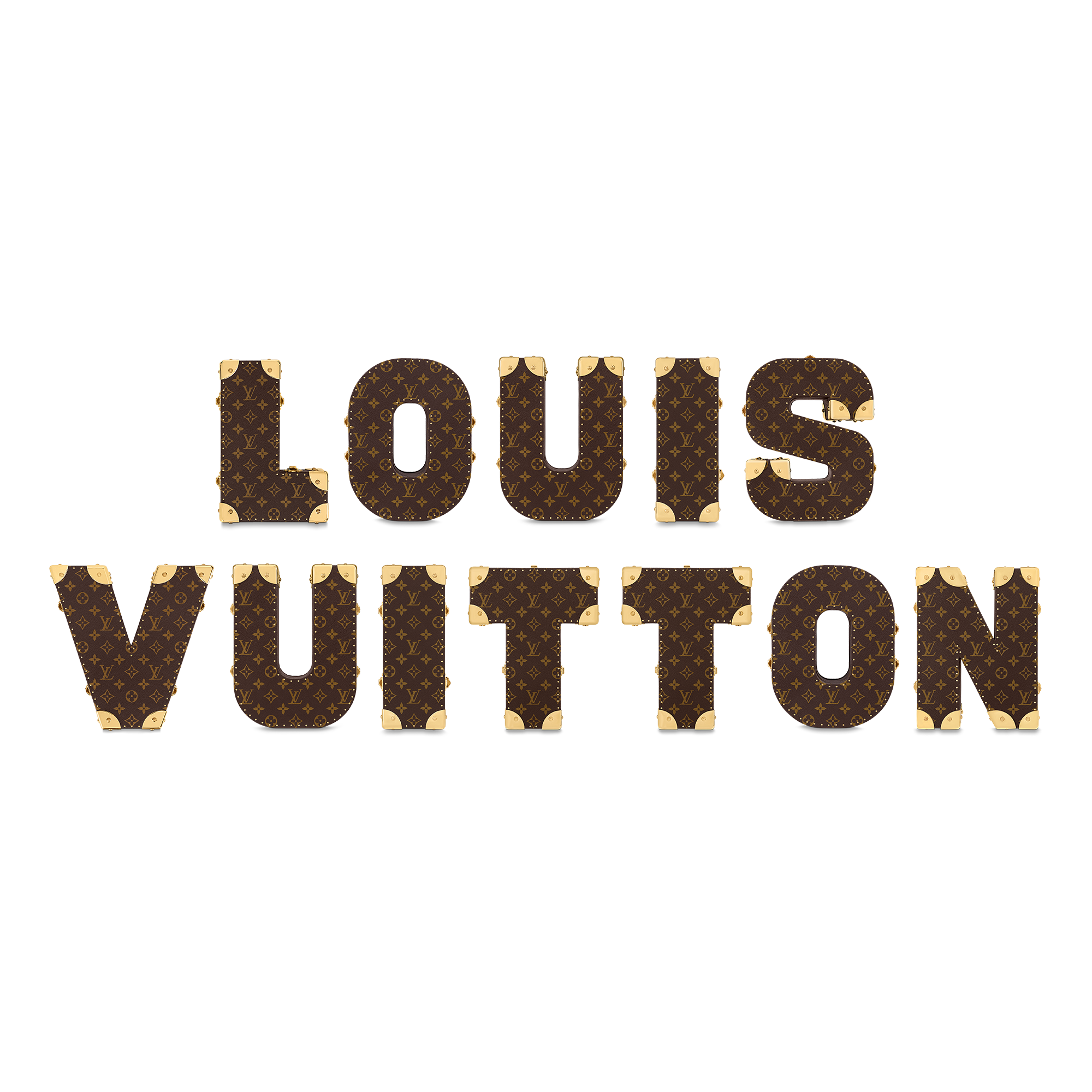 Letter Trunk T Monogram 帆布 in Les Extraordinaires