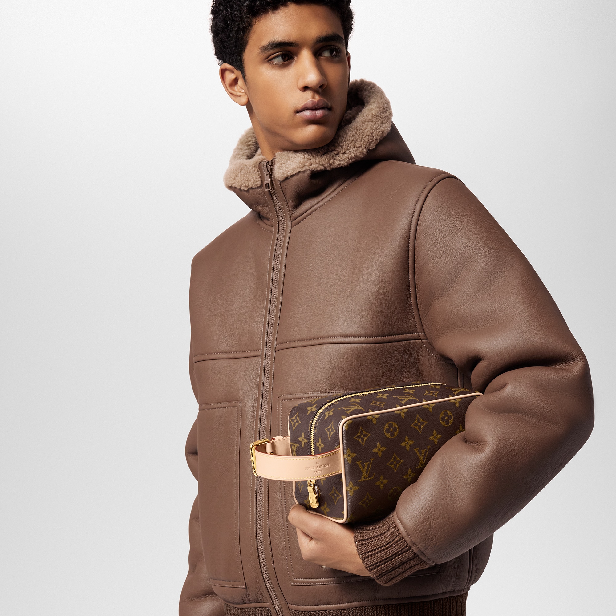 Trousse Toilette Locker Dopp Kit Monogram 帆布 in 男士