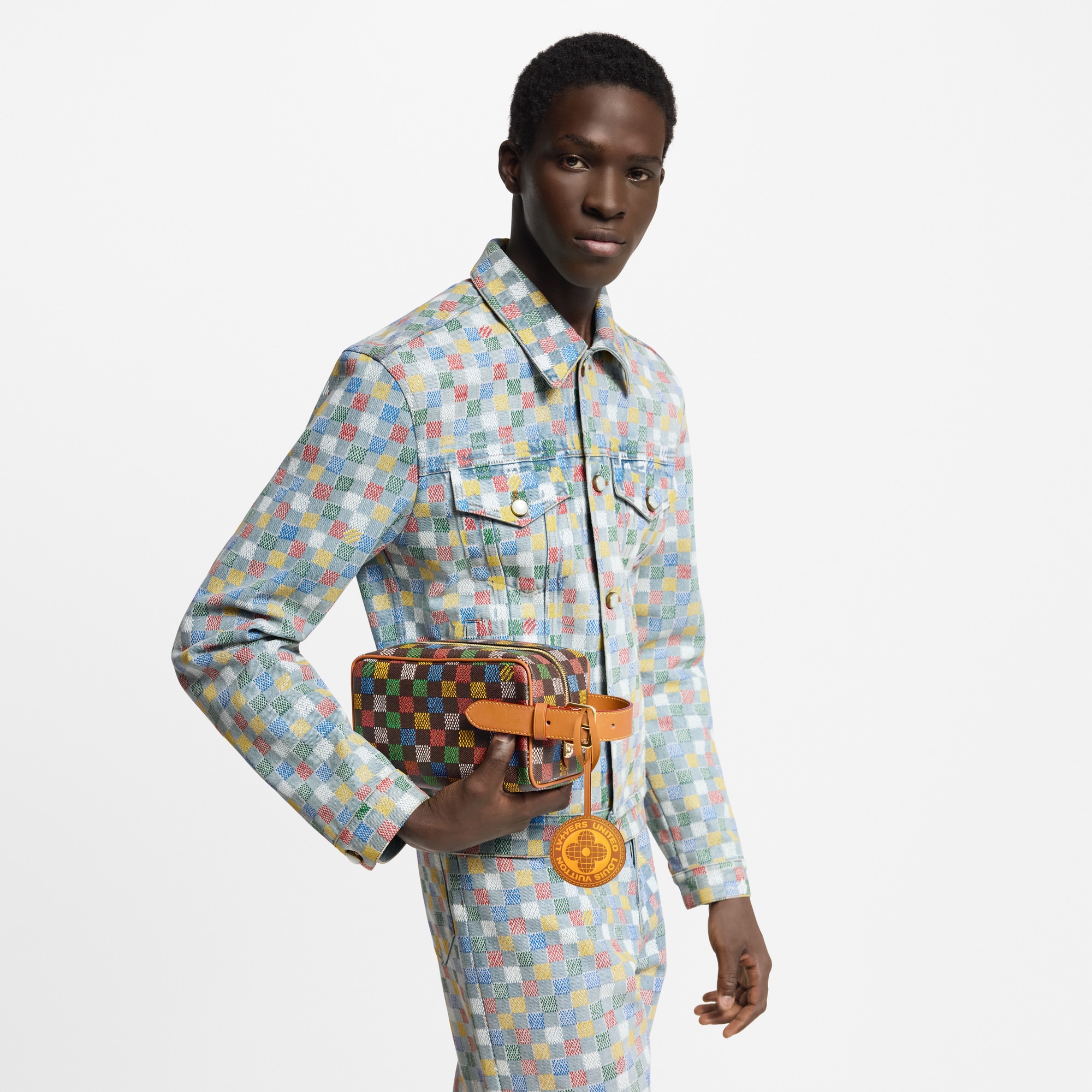 Locker Dopp Kit Damier Ebène 帆布 in 男士