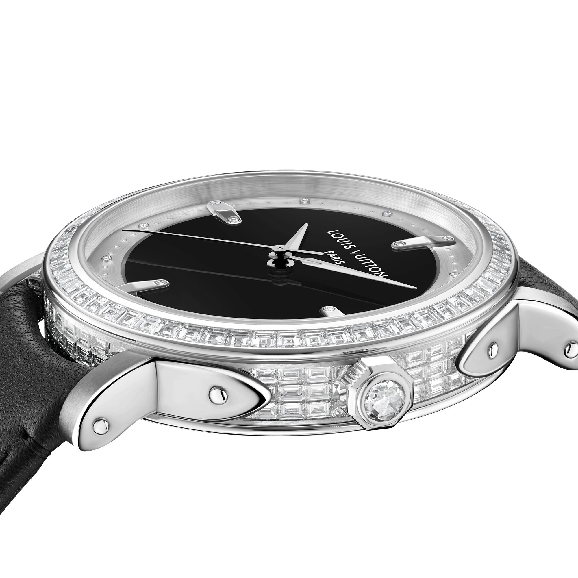 Louis Vuitton Escale，自動機芯，40.5毫米，鉑金及鑽石  in 腕錶系列