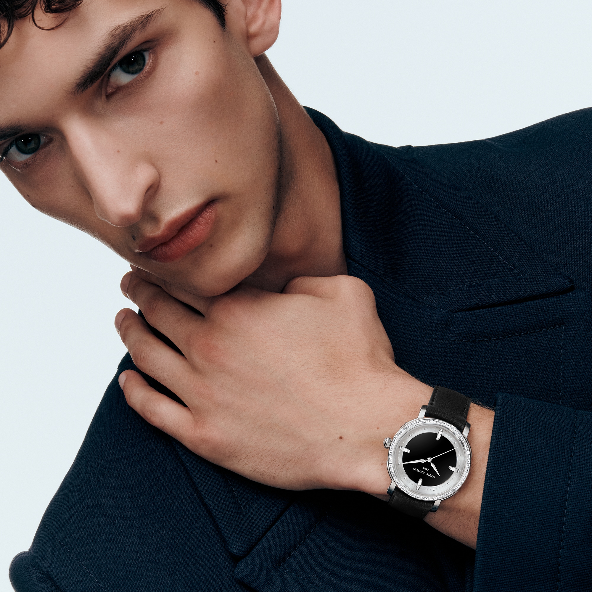 Louis Vuitton Escale，自動機芯，40.5毫米，鉑金及鑽石  in 腕錶系列