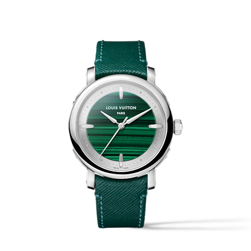 Louis Vuitton Escale,自動機芯,40毫米,鉑金及孔雀石 in 腕錶系列's 腕錶系列 Escale collections by Louis Vuitton (產品縮放)