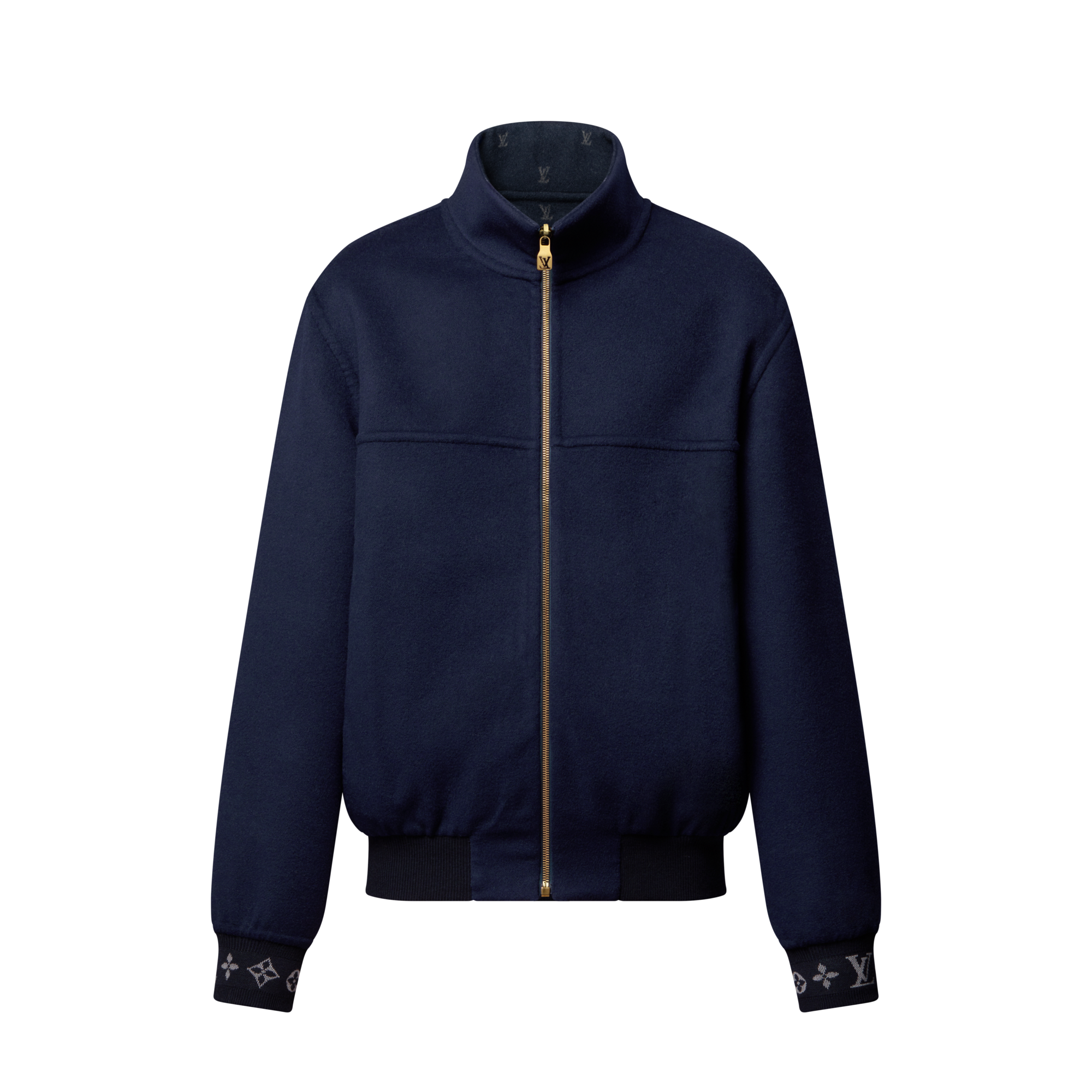 雙面羊毛絲質混紡外套  in 男士