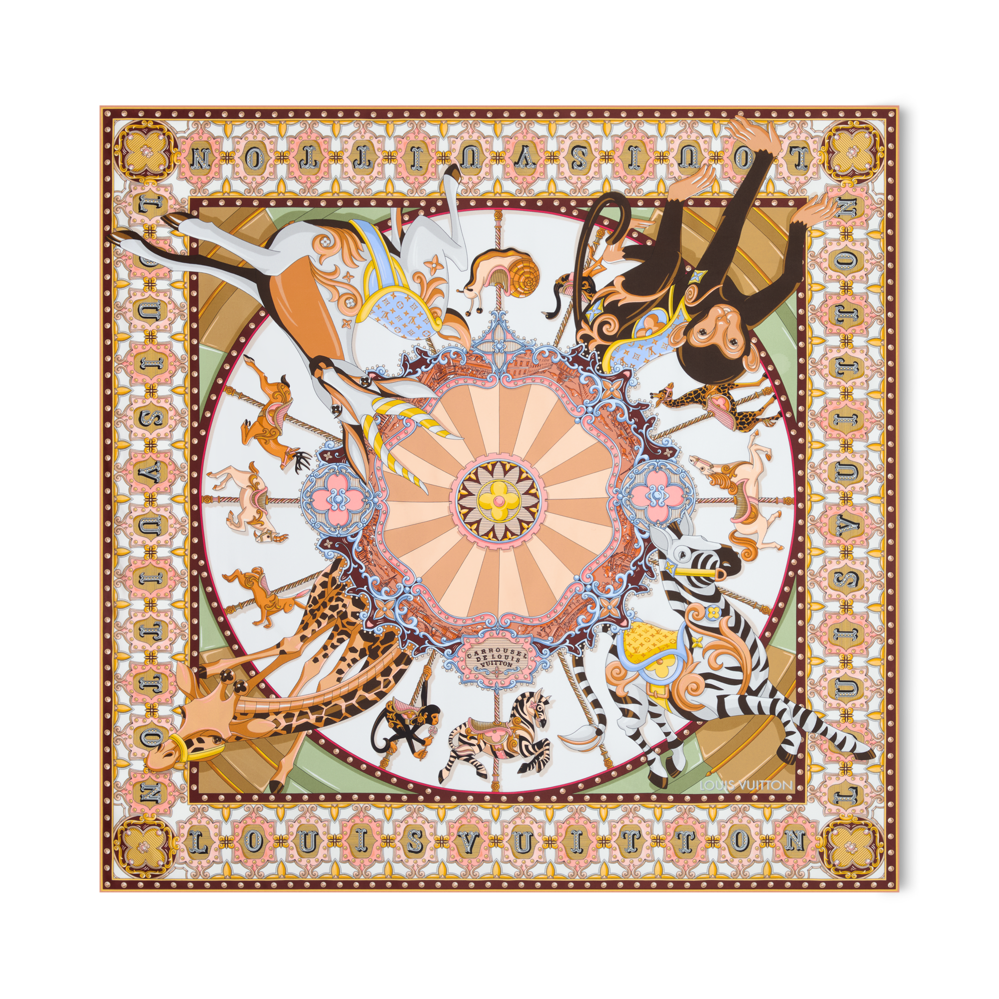 LV Carrousel 90方巾 . in 女士