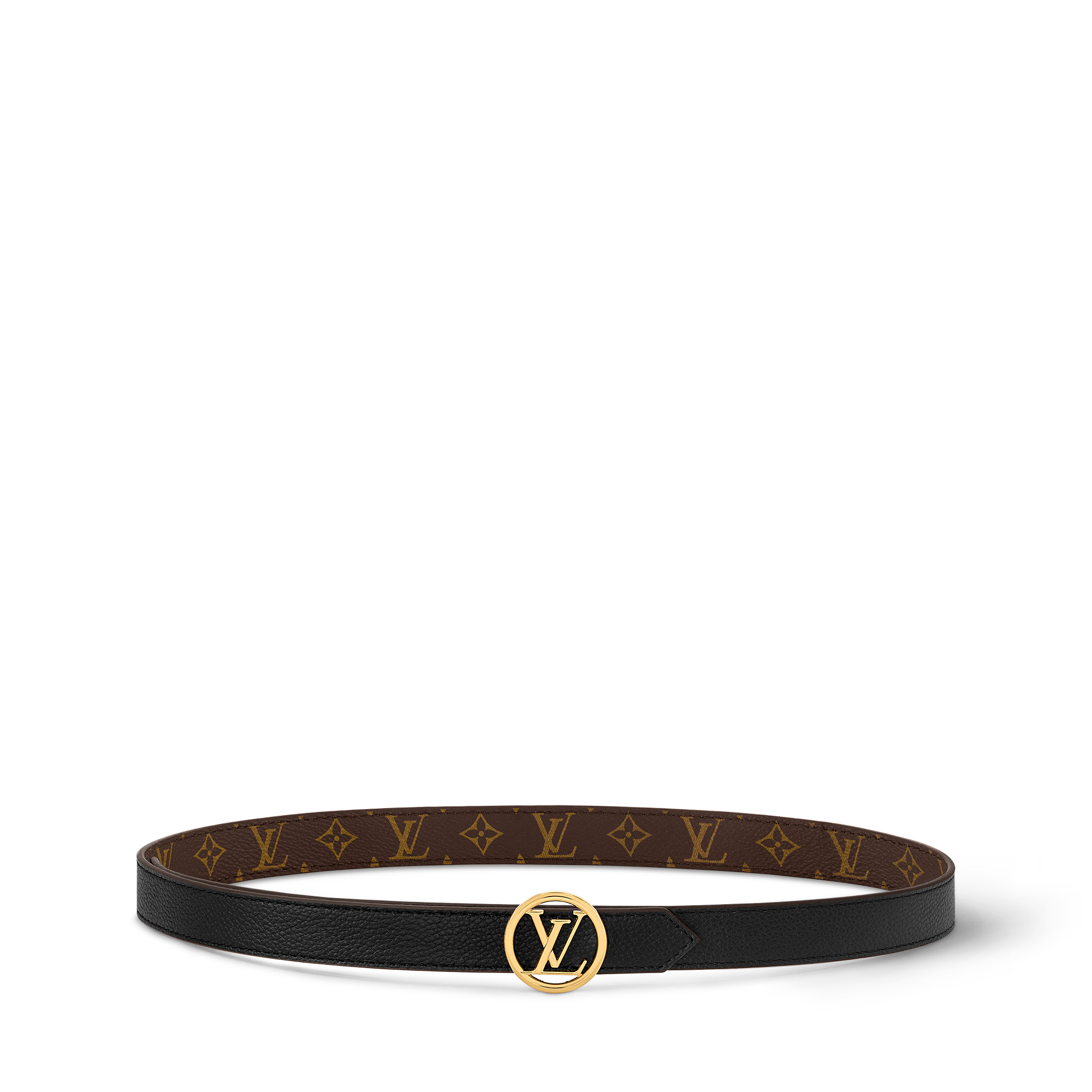 LV Circle 20毫米雙面皮帶 Monogram 帆布 in 女士