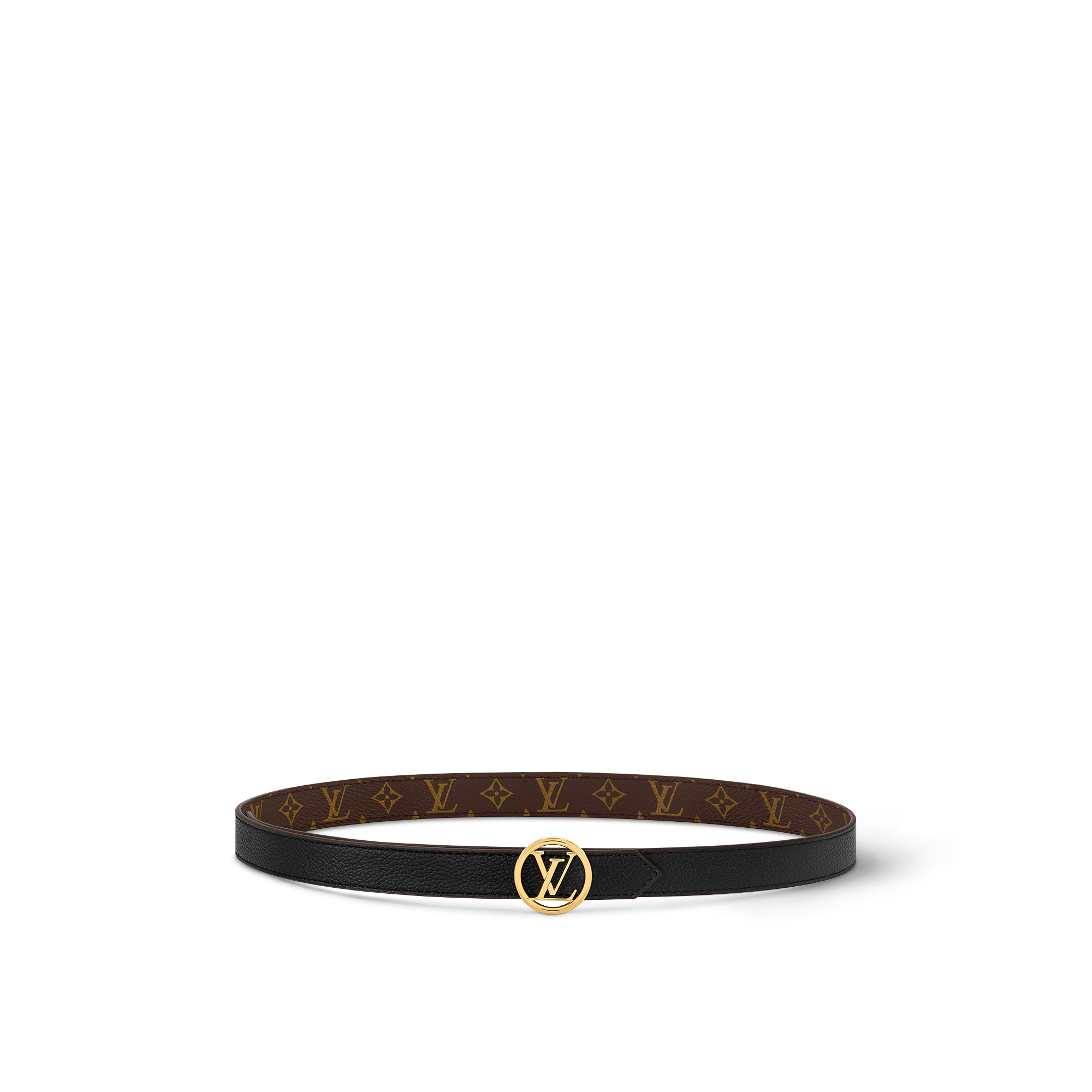 LV Circle 20毫米雙面皮帶 Monogram 帆布 in 女士
