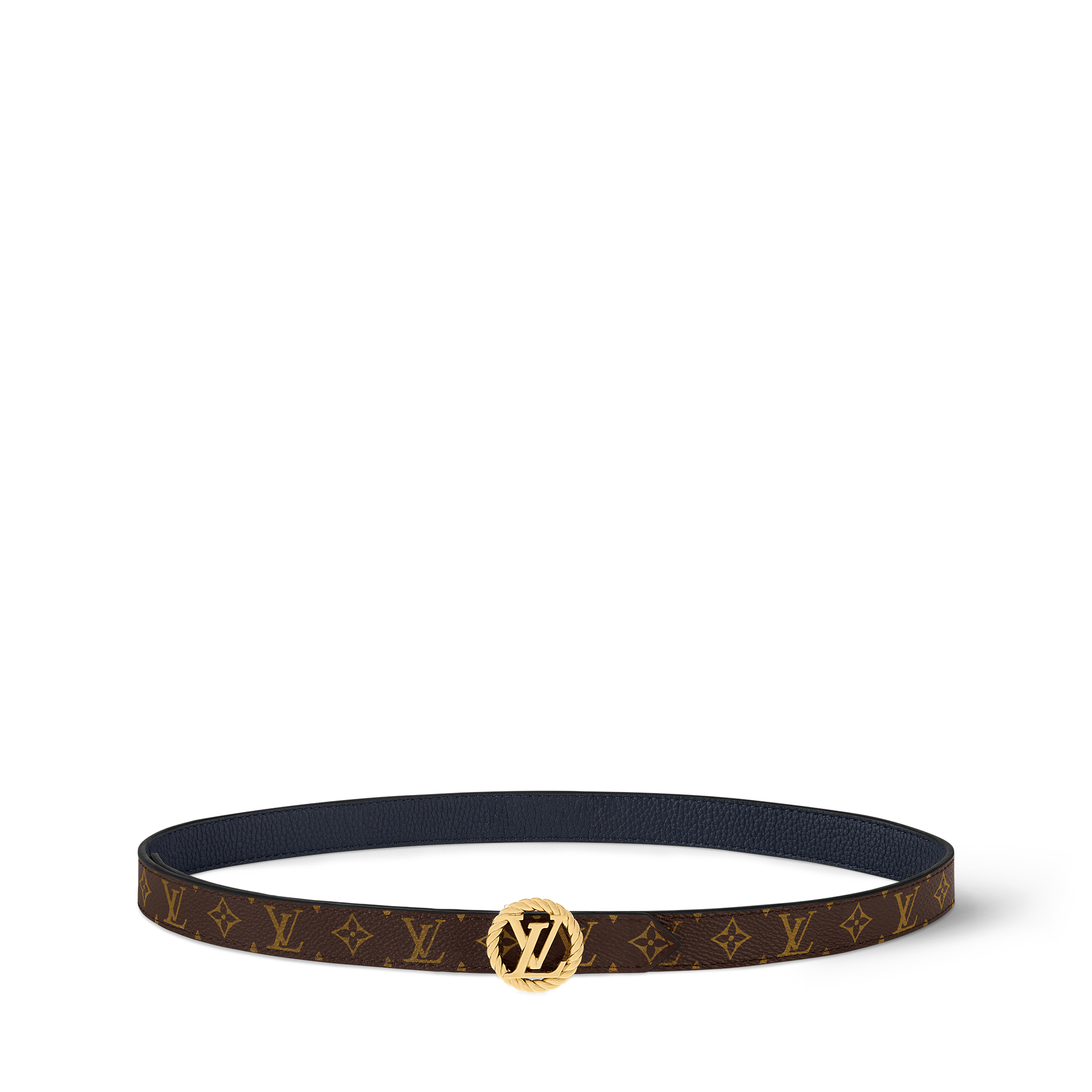 LV Circle Nautical 20毫米雙面皮帶 Monogram 帆布 in 女士