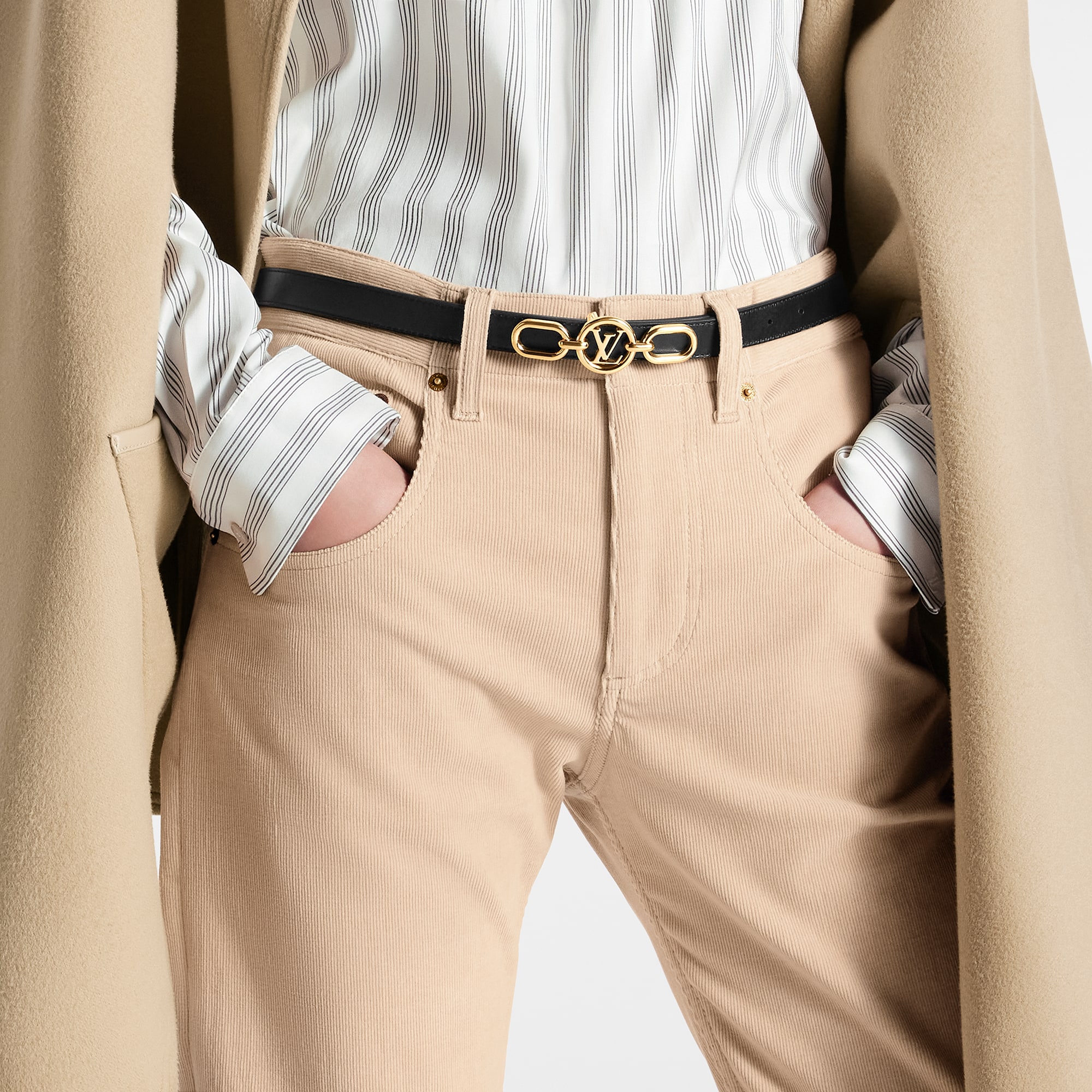 LV Circle Prime 20毫米雙面皮帶 Monogram 帆布 in 女士