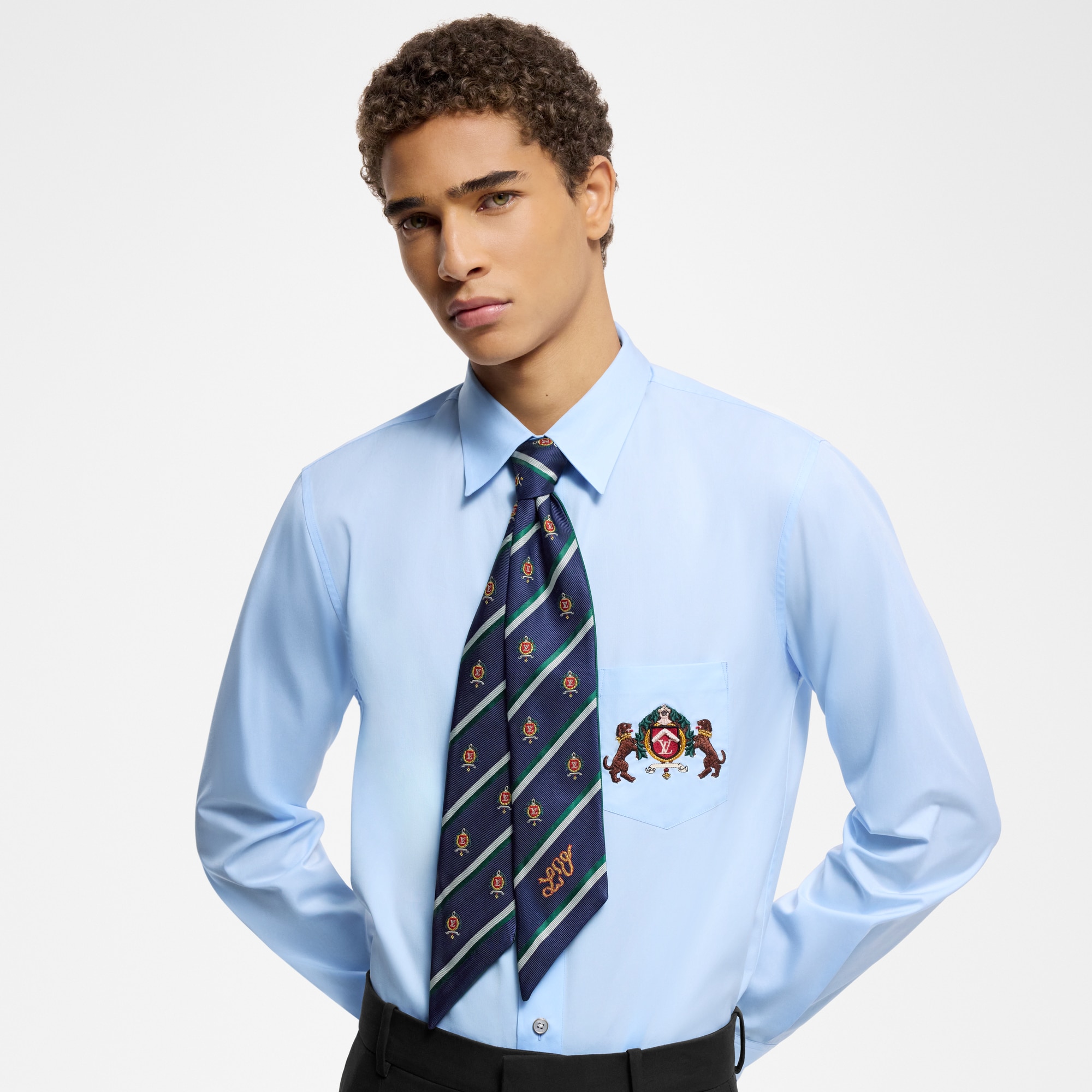 LV Crest 長絲巾 . in 男士