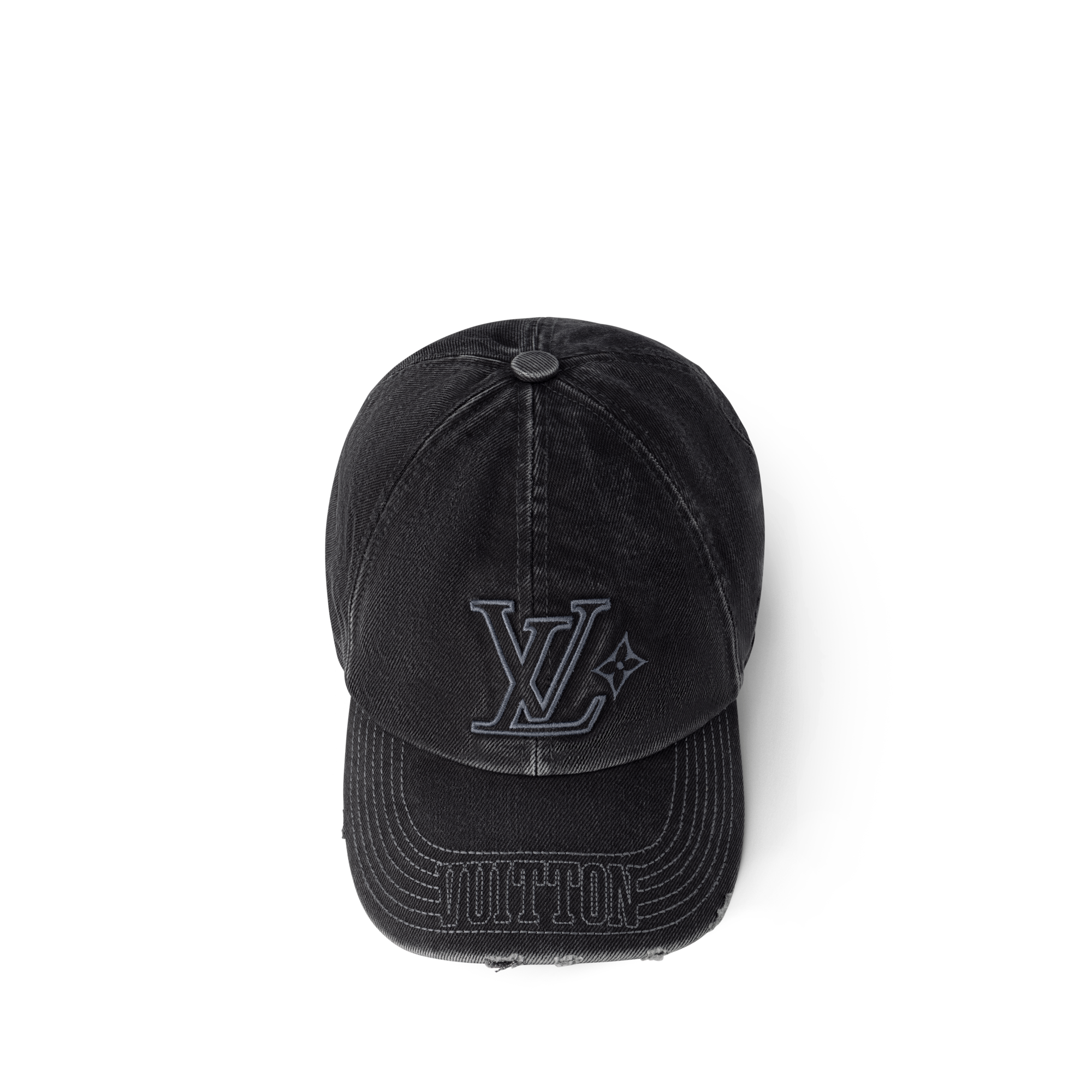LV Denim 洗水棒球帽 . in 男士